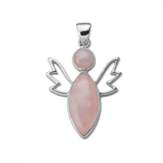 Rozā kvarca eņģelis kulons 4.7cm Rozā kvarca eņģelis kulons 4.7cm